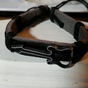 Tribal Bracelet Real Leather Bracelet Guitar